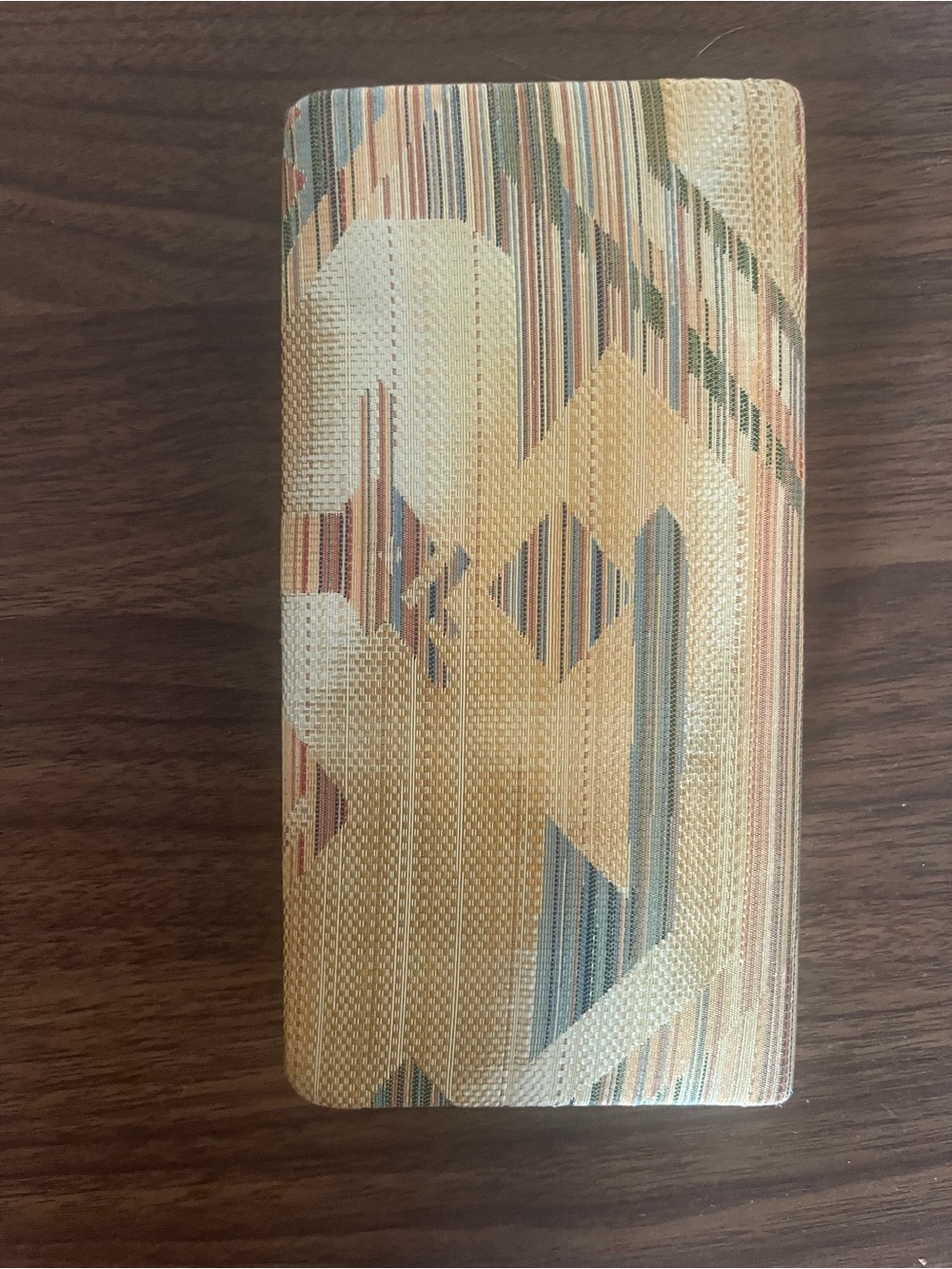 (New) Japanese design Wallet in Beige, Cream & Multicolor